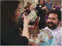 Anita and Jack taste the sorbet at Potlatch 8 Opening Ceremonies (link to larger version) 